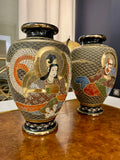Elégance japonaise - Ensemble de vases couleur noir et noir